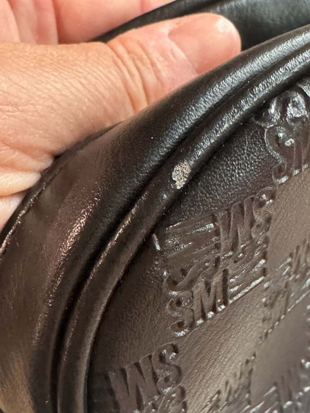 Steve Madden Black Monogram Belt Bag Detachable Fanny Pack Y2K Waist Bag - Picture 11 of 12